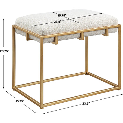 Paradox Small Bench by Uttermost. Made from unique in a modern style.