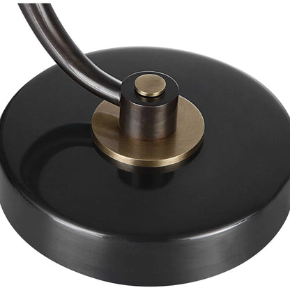 Waveney Drink Table by Uttermost. Made from iron, crystal in a modern style.