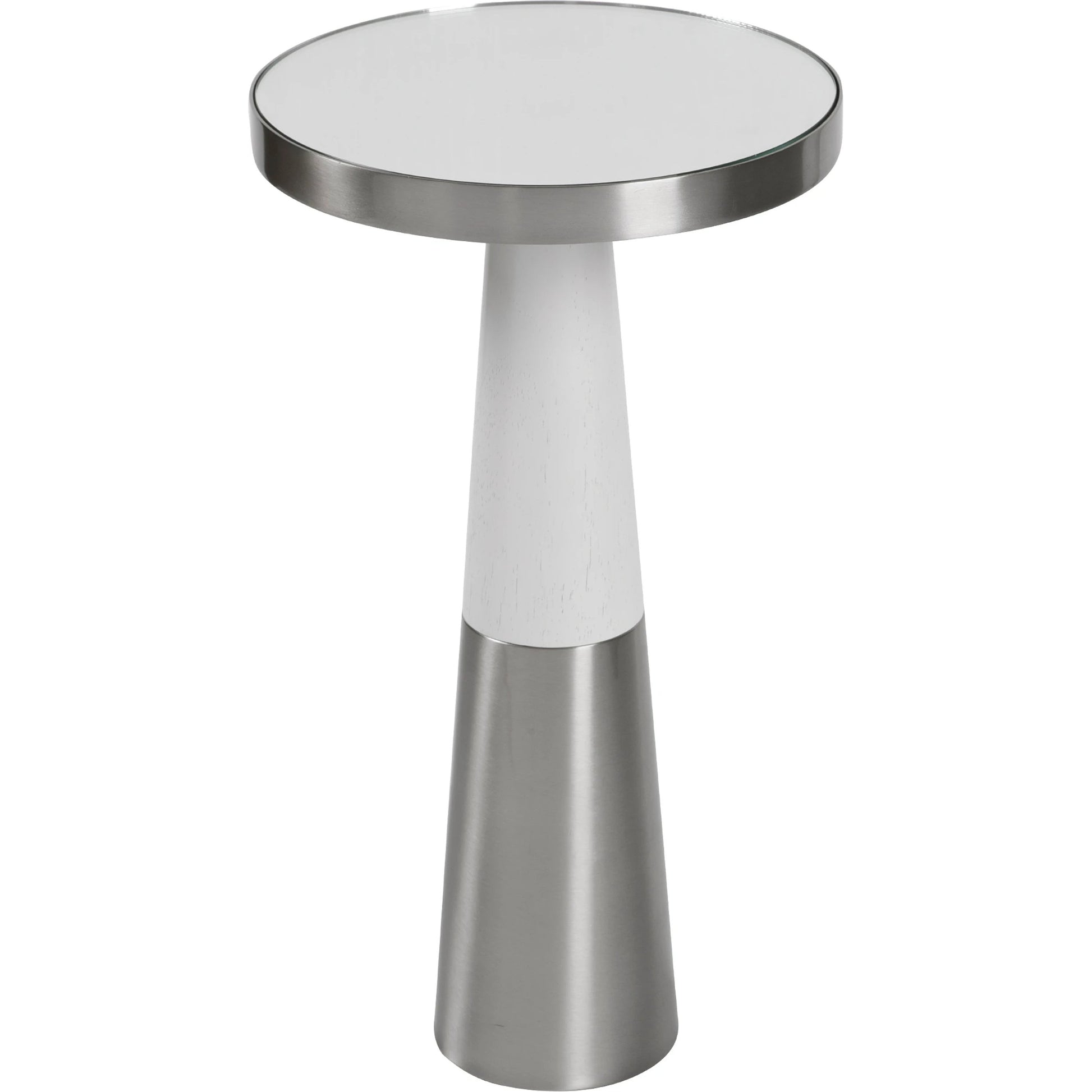 Fortier Accent Table by Uttermost in black. Made from 50% iron, 10% glass, 40% rubber wood in a eclectic & global style.