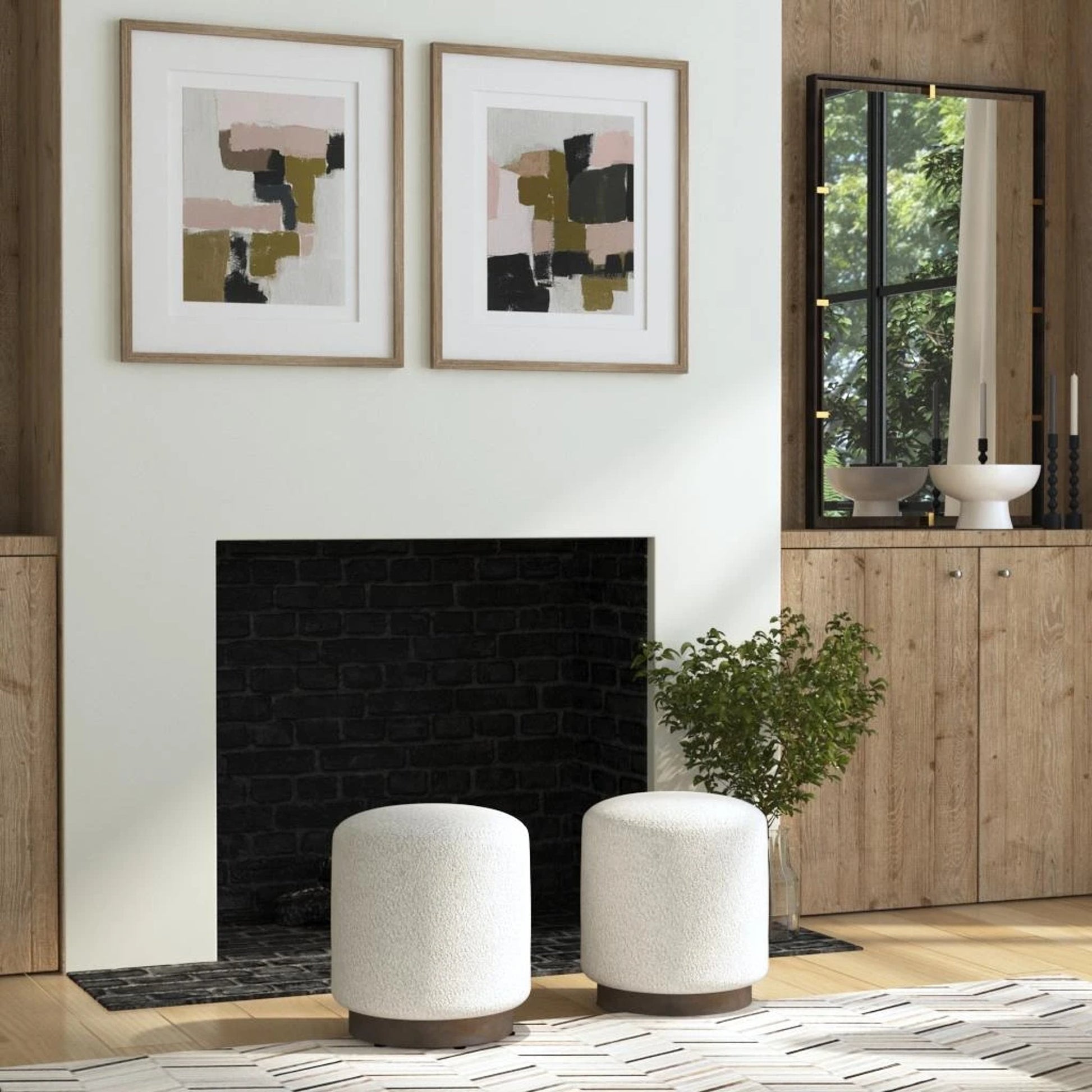 Avila Ottoman by Uttermost. Made from unique in a transitional style.