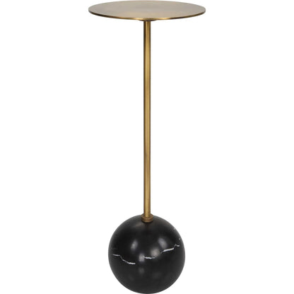 Gimlet Drink Table by Uttermost. Made from metal, marble, solid brass in a modern style.