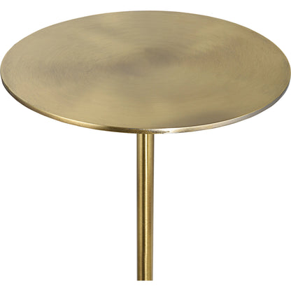 Gimlet Drink Table by Uttermost. Made from metal, marble, solid brass in a modern style.