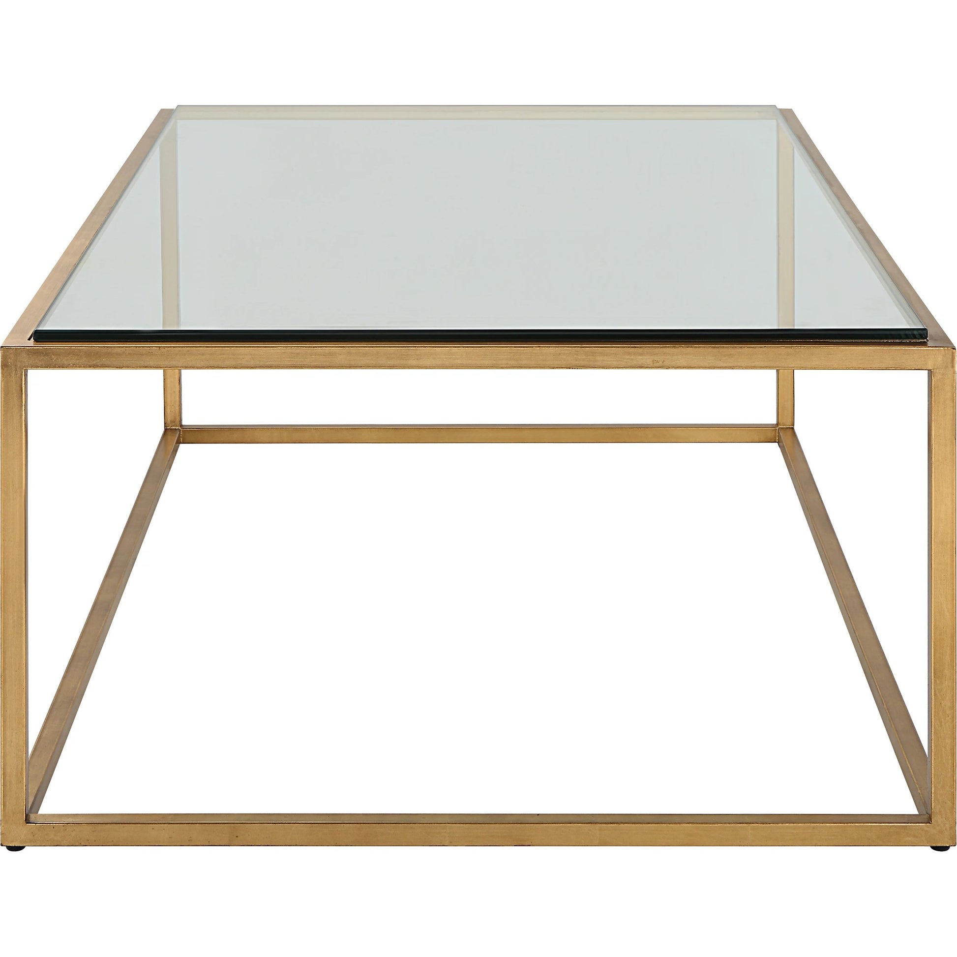 Bravura Coffee Table by Uttermost. Made from iron, tempered glass in a modern style.
