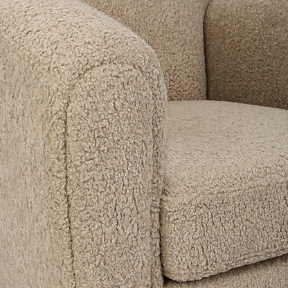Teddy Accent Chair by Uttermost in walnut. Made from rubber wood, plywood, fabric, foam in a modern style.