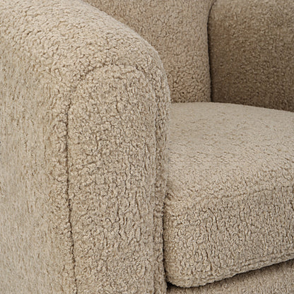 Teddy Accent Chair by Uttermost in walnut. Made from rubber wood, plywood, fabric, foam in a modern style.
