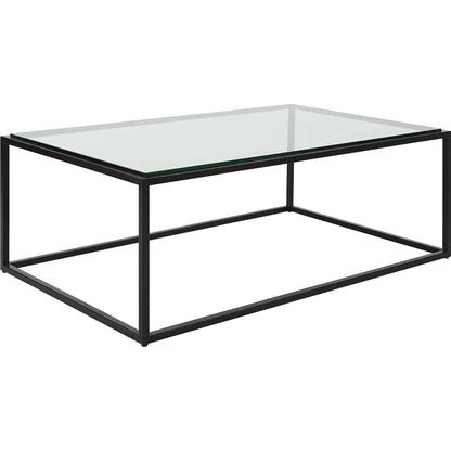 Bravura Coffee Table by Uttermost. Made from iron, tempered glass in a modern style.