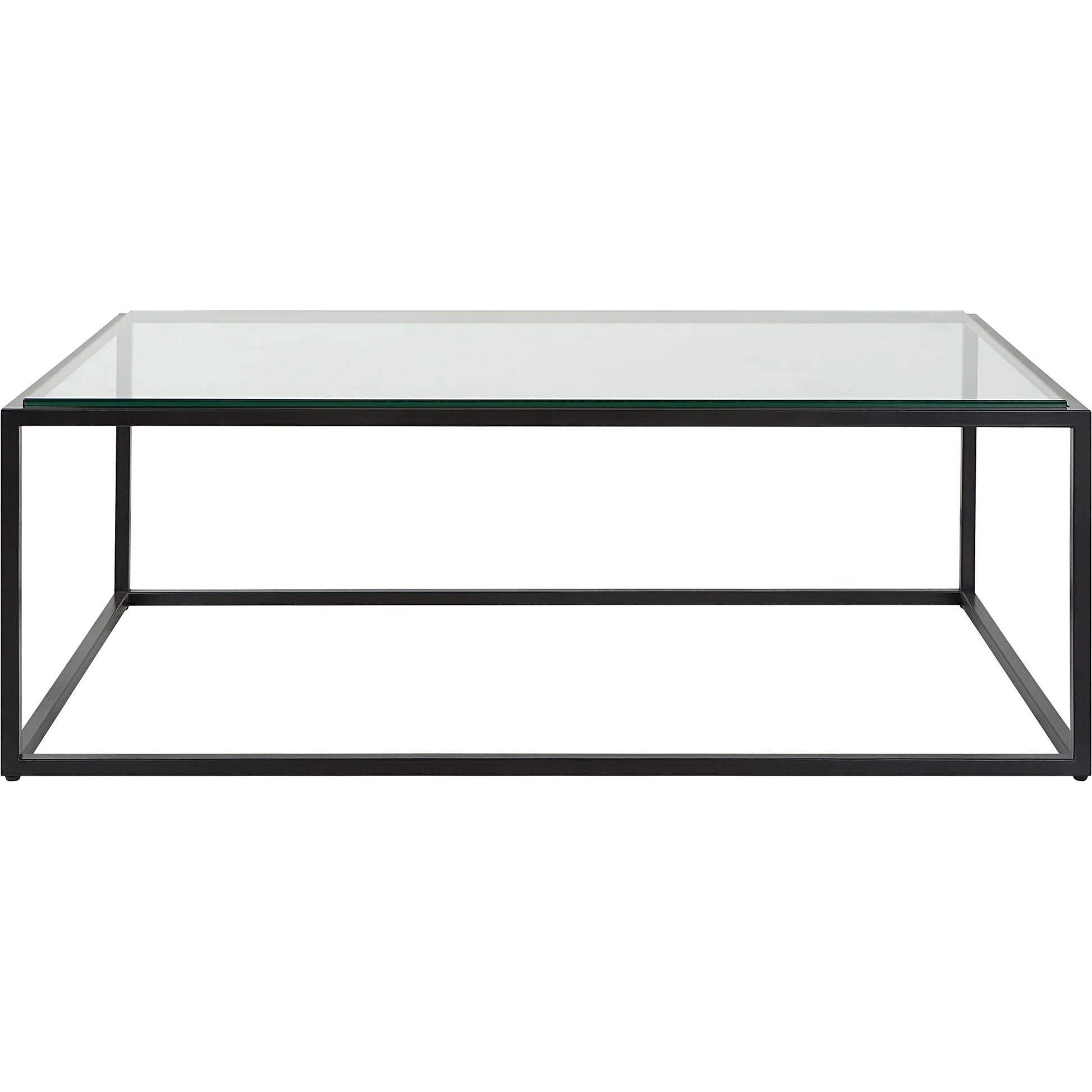 Bravura Coffee Table by Uttermost. Made from iron, tempered glass in a modern style.