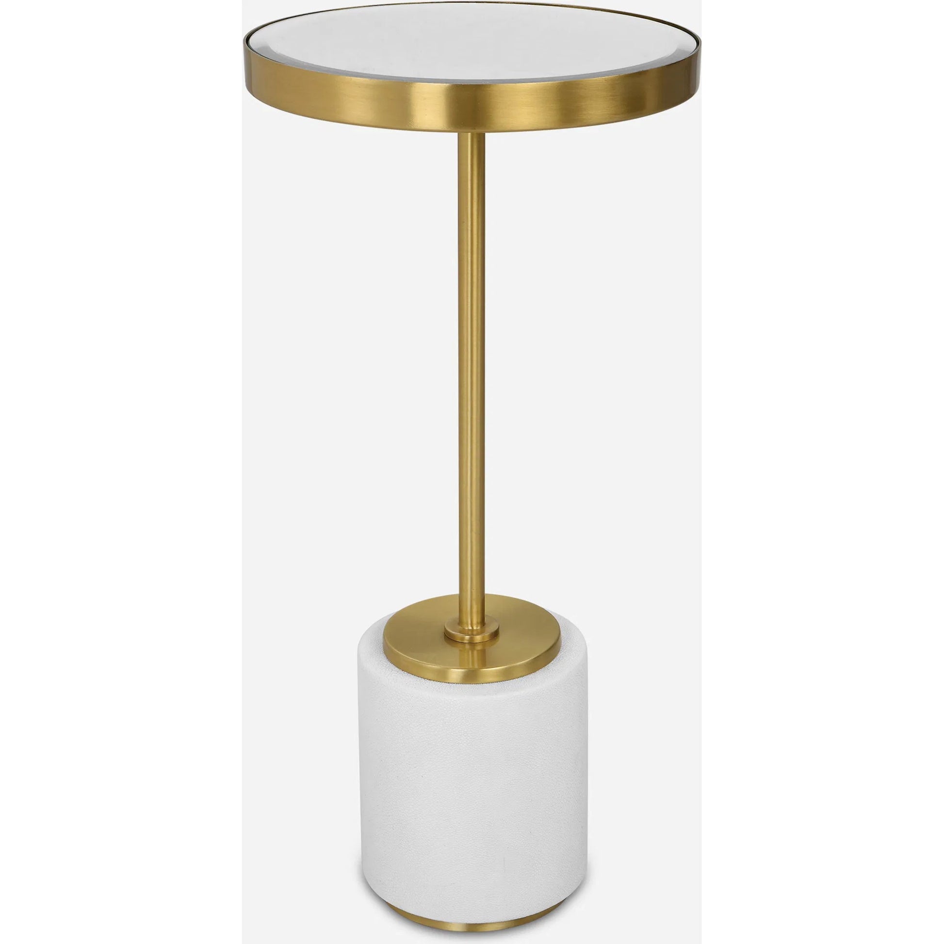 Laurier Drink Table by Uttermost in brass. Made from unique in a modern style.