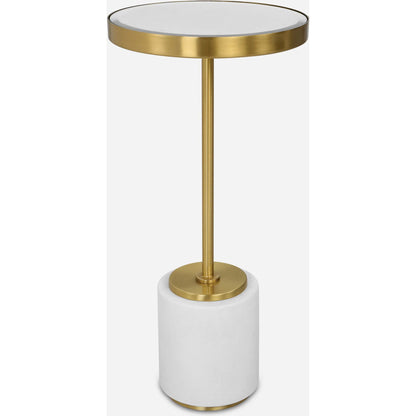 Laurier Drink Table by Uttermost in brass. Made from unique in a modern style.
