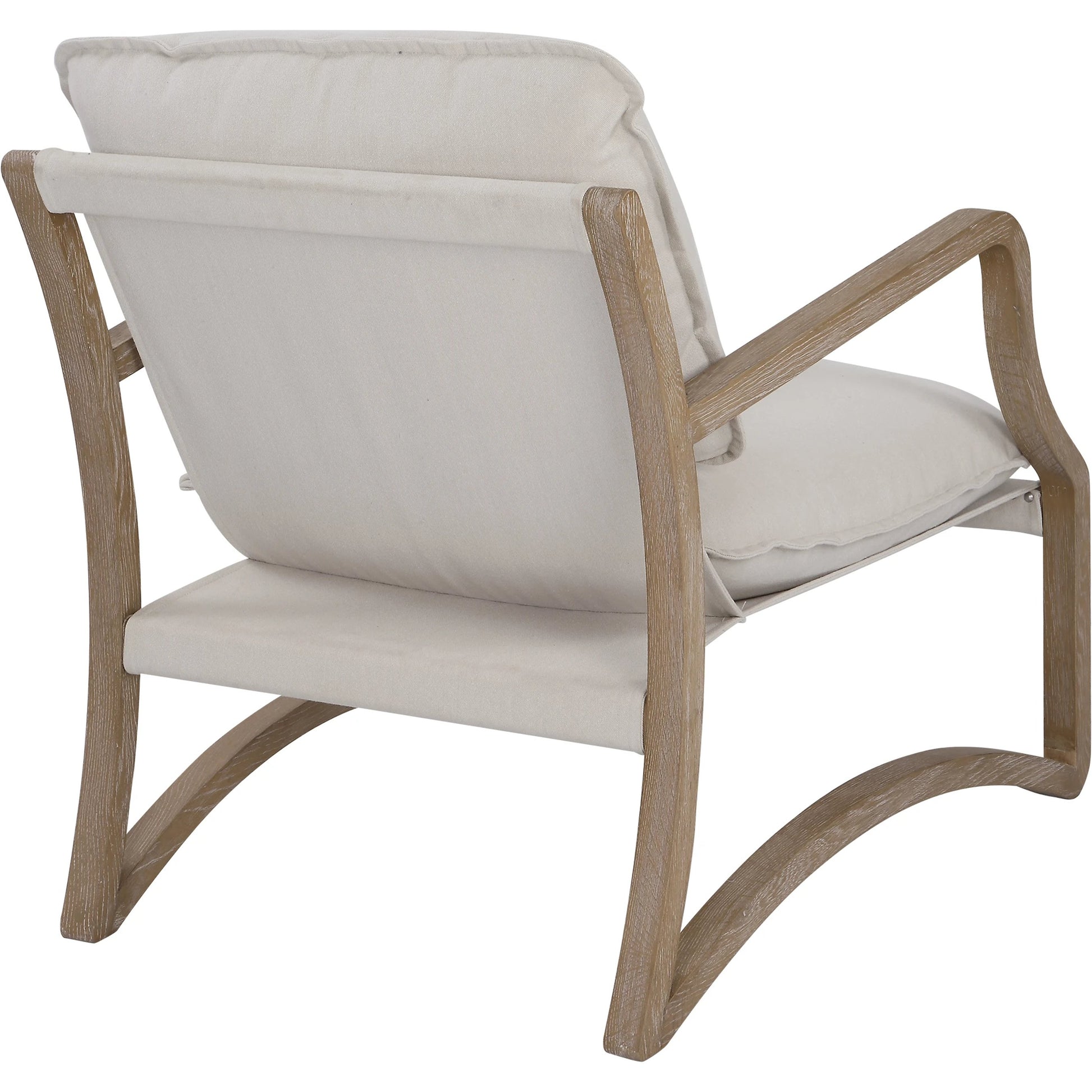 Melora Accent Chair by Uttermost in ceruse oak. Made from oak solid wood, fabric, metal, foam in a modern style.