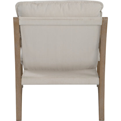 Melora Accent Chair by Uttermost in ceruse oak. Made from oak solid wood, fabric, metal, foam in a modern style.