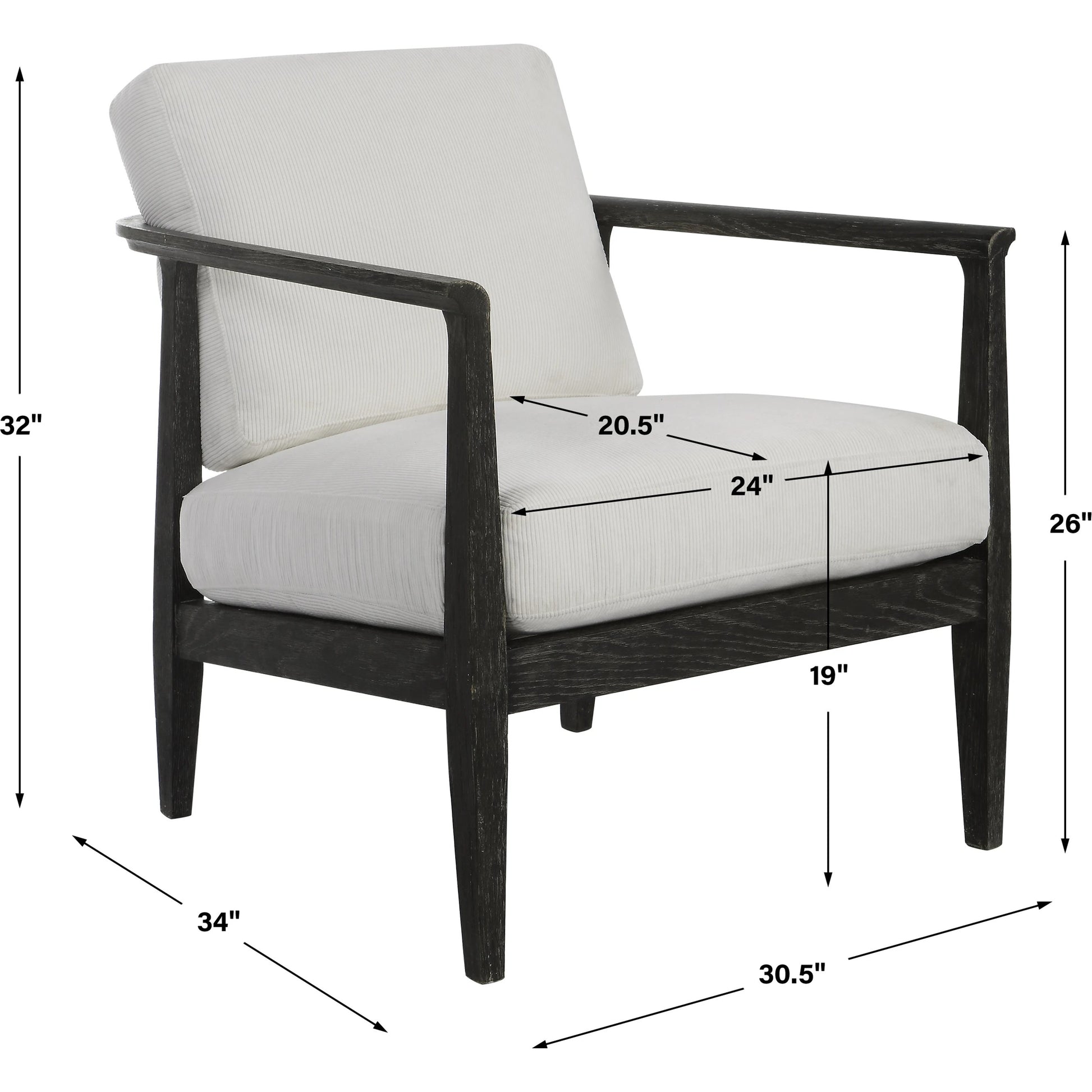 Brunei Chair by Uttermost. Made from unique in a modern style.
