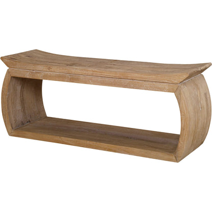 Connor Bench by Uttermost. Made from reclaimed elm in a modern style.