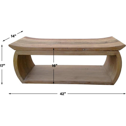Connor Bench by Uttermost. Made from reclaimed elm in a modern style.