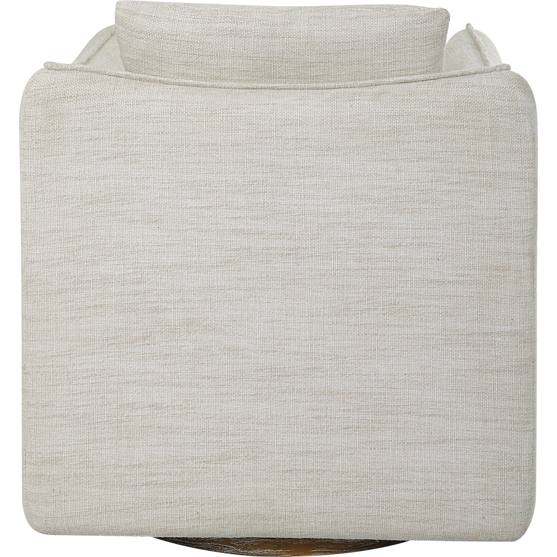 Corben Swivel Armchair by Uttermost in gray. Made from hardwood, plywood, fabric, foam in a modern style.