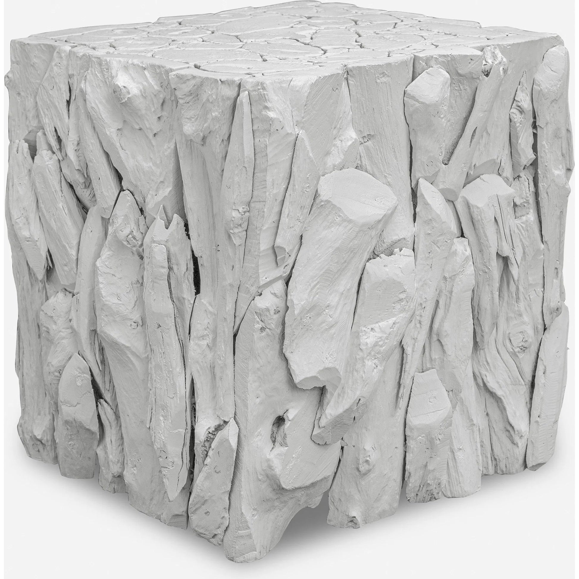 Teak Root Bunching Cube by Uttermost. Made from teak wood in a cottage & farmhouse style.