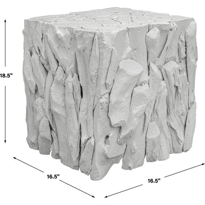 Teak Root Bunching Cube by Uttermost. Made from teak wood in a cottage & farmhouse style.