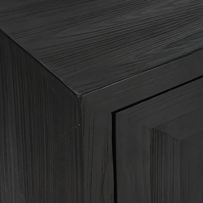 Aiken Cabinet by Uttermost in dark ebony. Made from fir, wood, steel in a transitional style.