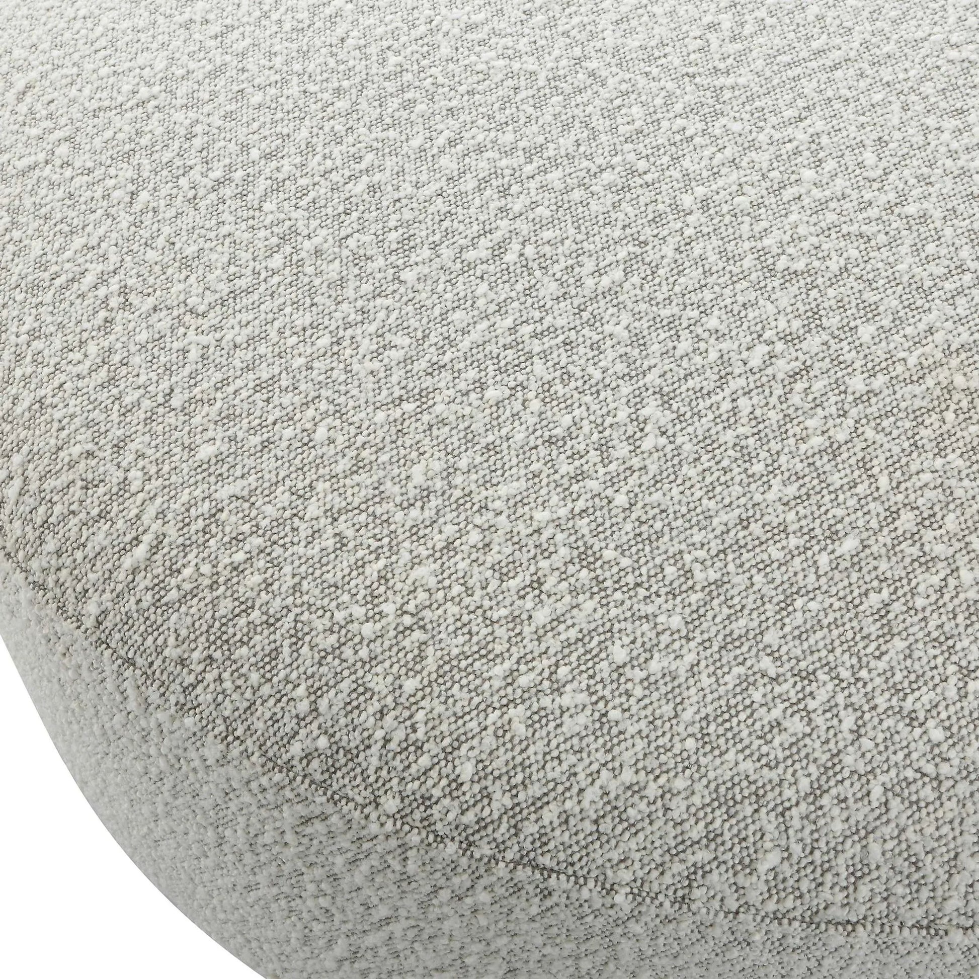 Avila Large Ottoman by Uttermost in ivory, gray and walnut. Made from plywood, foam, fabric in a modern style.