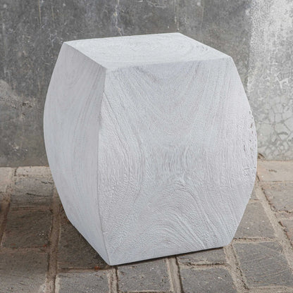 Grove Accent Stool by Uttermost. Made from suar wood in a modern style.