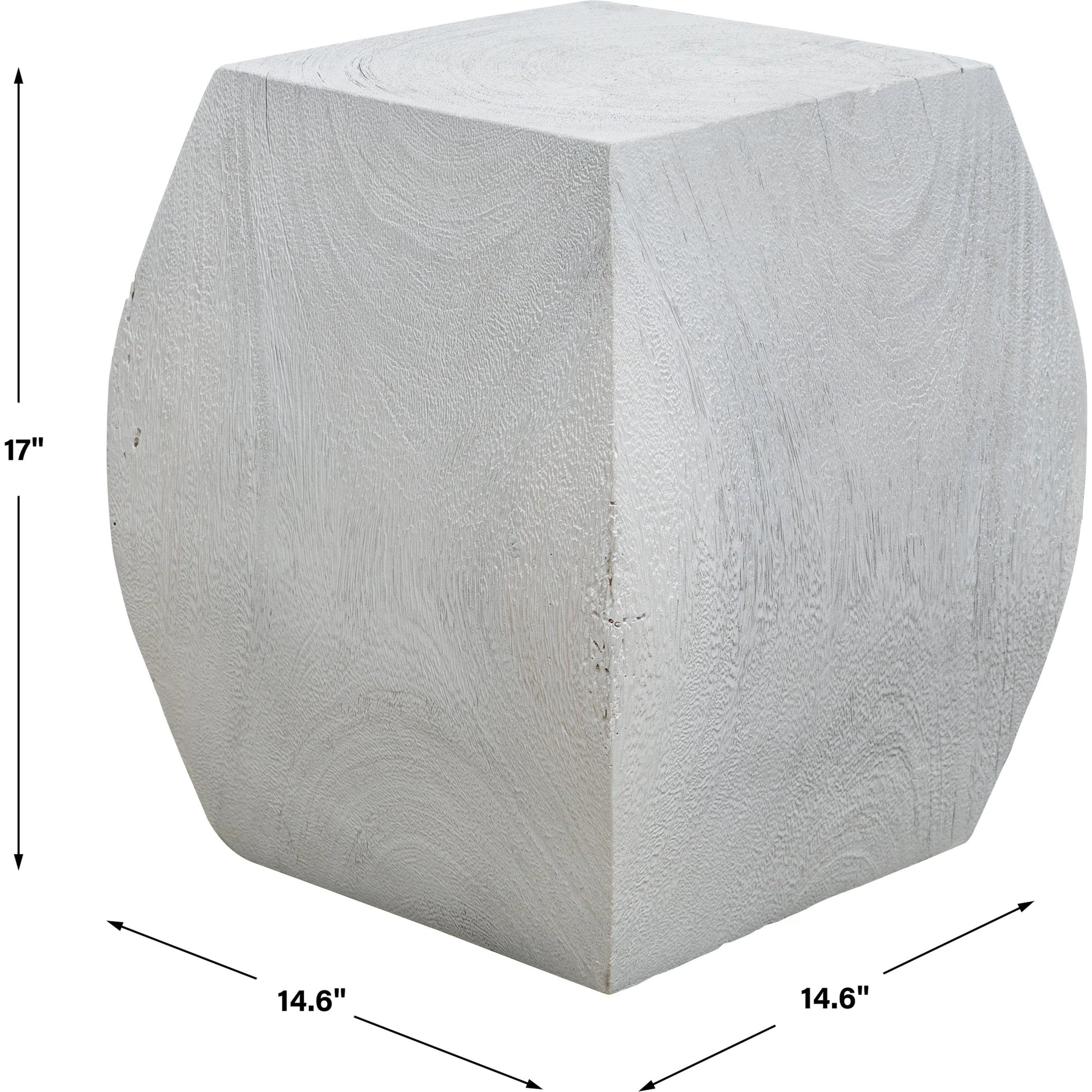 Grove Accent Stool by Uttermost. Made from suar wood in a modern style.