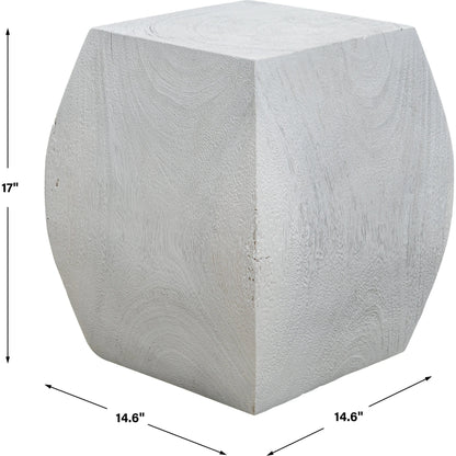 Grove Accent Stool by Uttermost. Made from suar wood in a modern style.