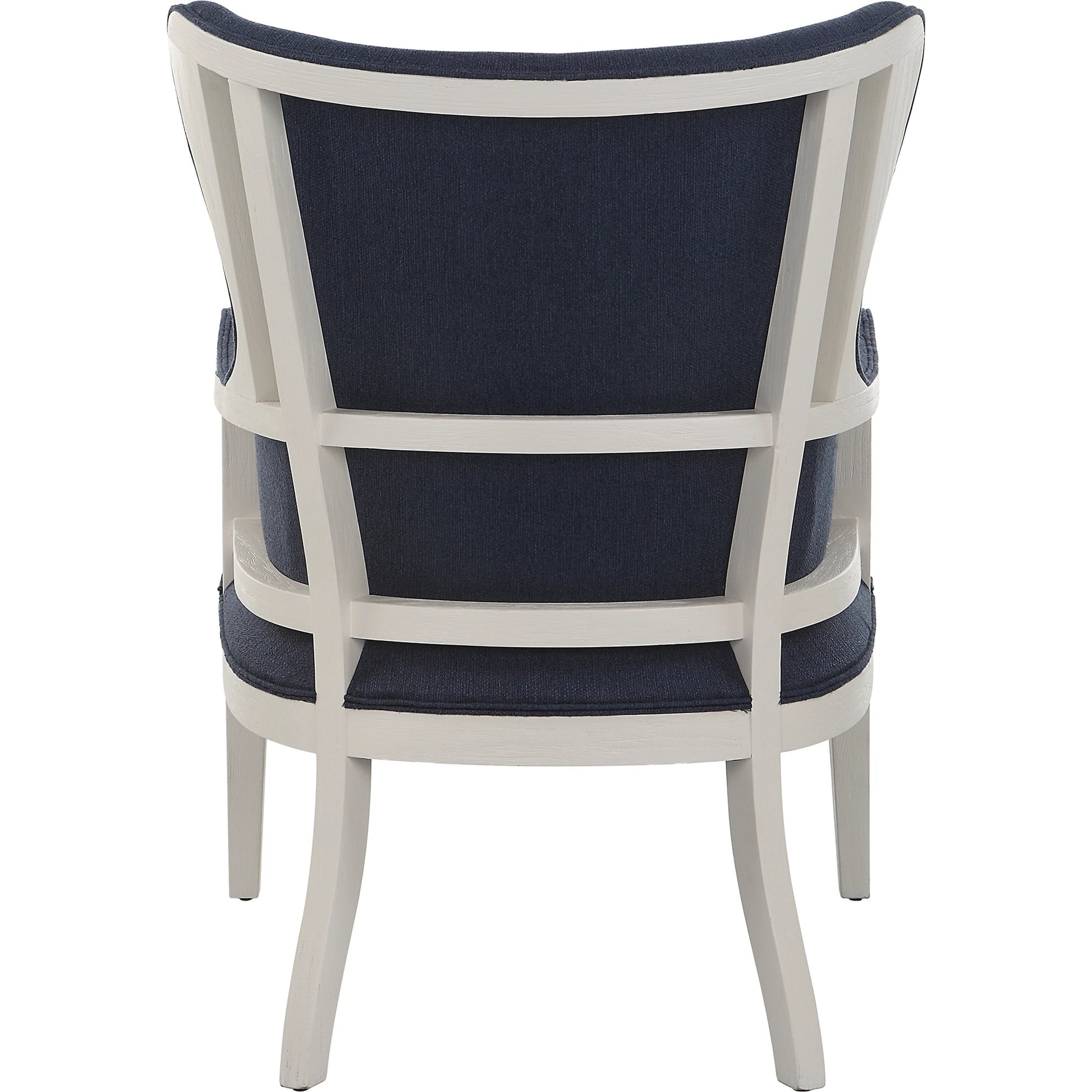 Gordonston Accent Chair by Uttermost in blue and blue. Made from rubber wood, plywood, plyfoam, fabric in a modern style.