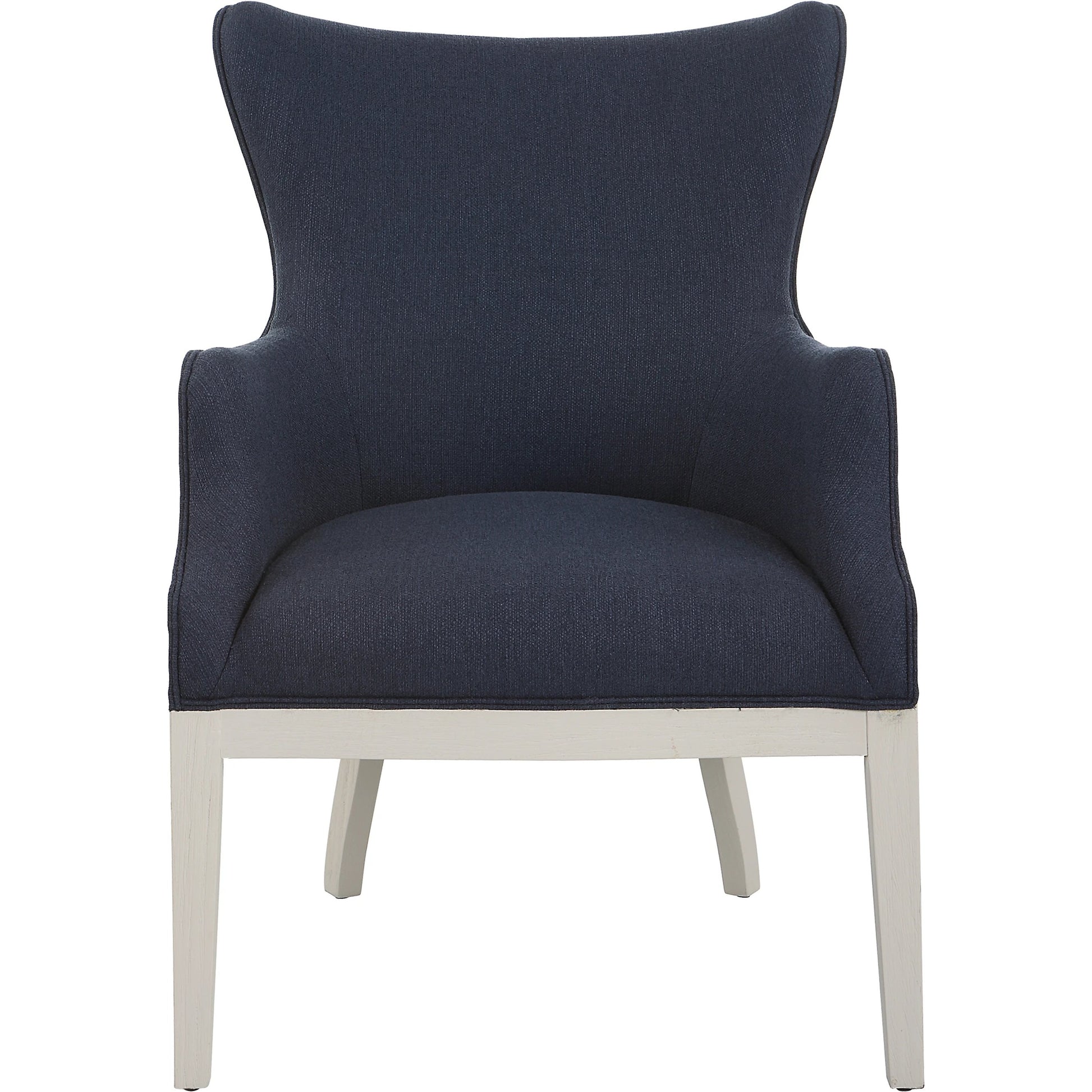 Gordonston Accent Chair by Uttermost in blue and blue. Made from rubber wood, plywood, plyfoam, fabric in a modern style.