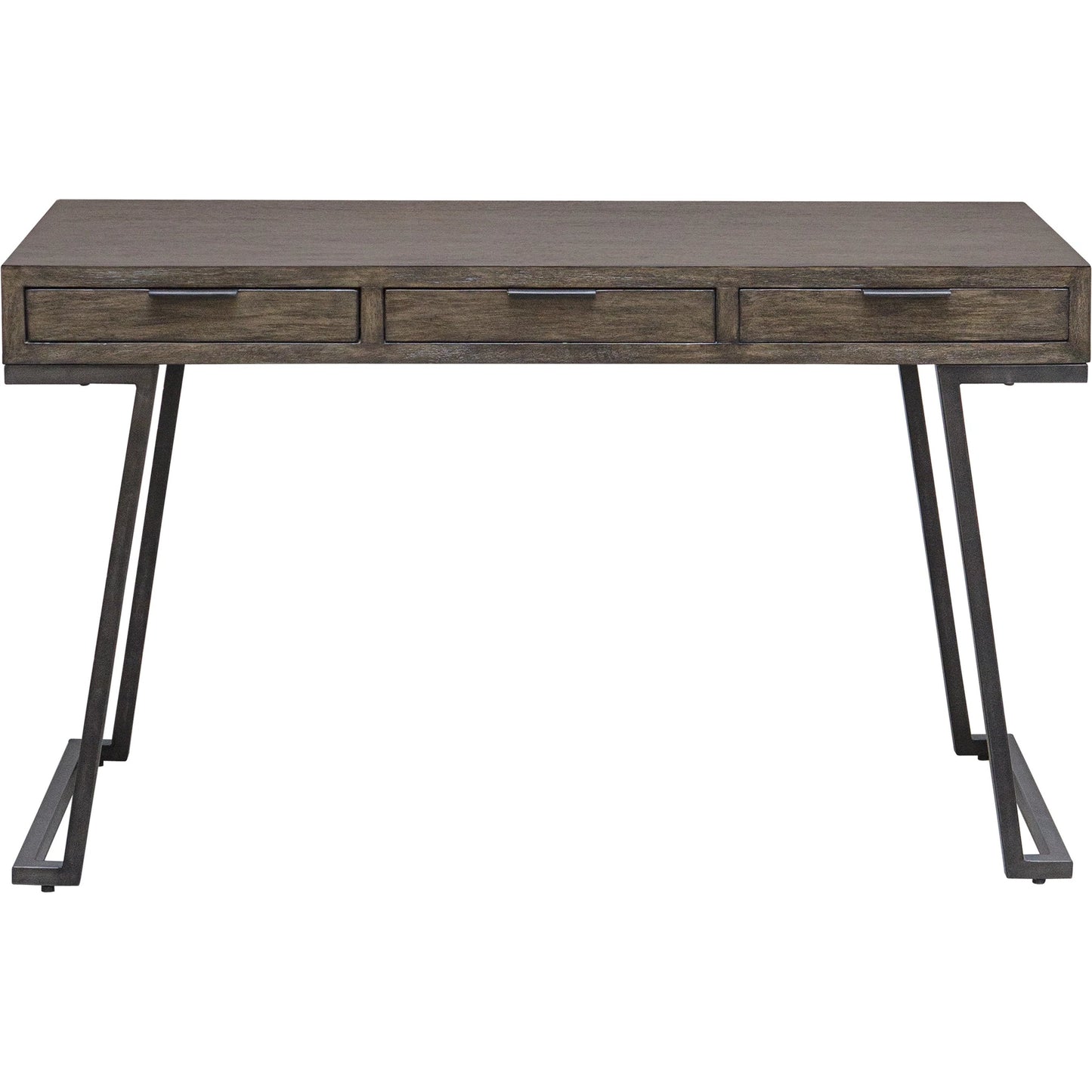 001 SI-1981363 | Primary Silo | Comrade Desk by Uttermost in natural mango, light gray. Made from java mix wood, veneer, metal, plywood in a transitional style.