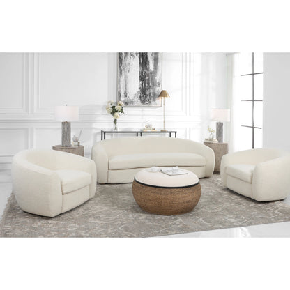 Capra Sofa by Uttermost in multi. Made from fabric, foam, plywood, oak in a modern style.
