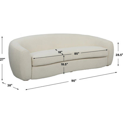 Capra Sofa by Uttermost in multi. Made from fabric, foam, plywood, oak in a modern style.