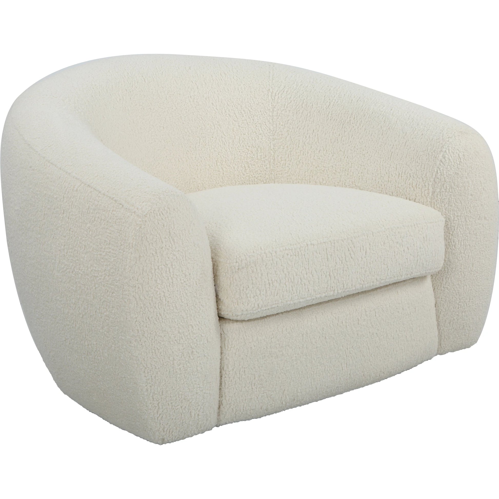 Capra Swivel Chair by Uttermost in multi. Made from fabric, foam, plywood, stainless steel in a modern style.