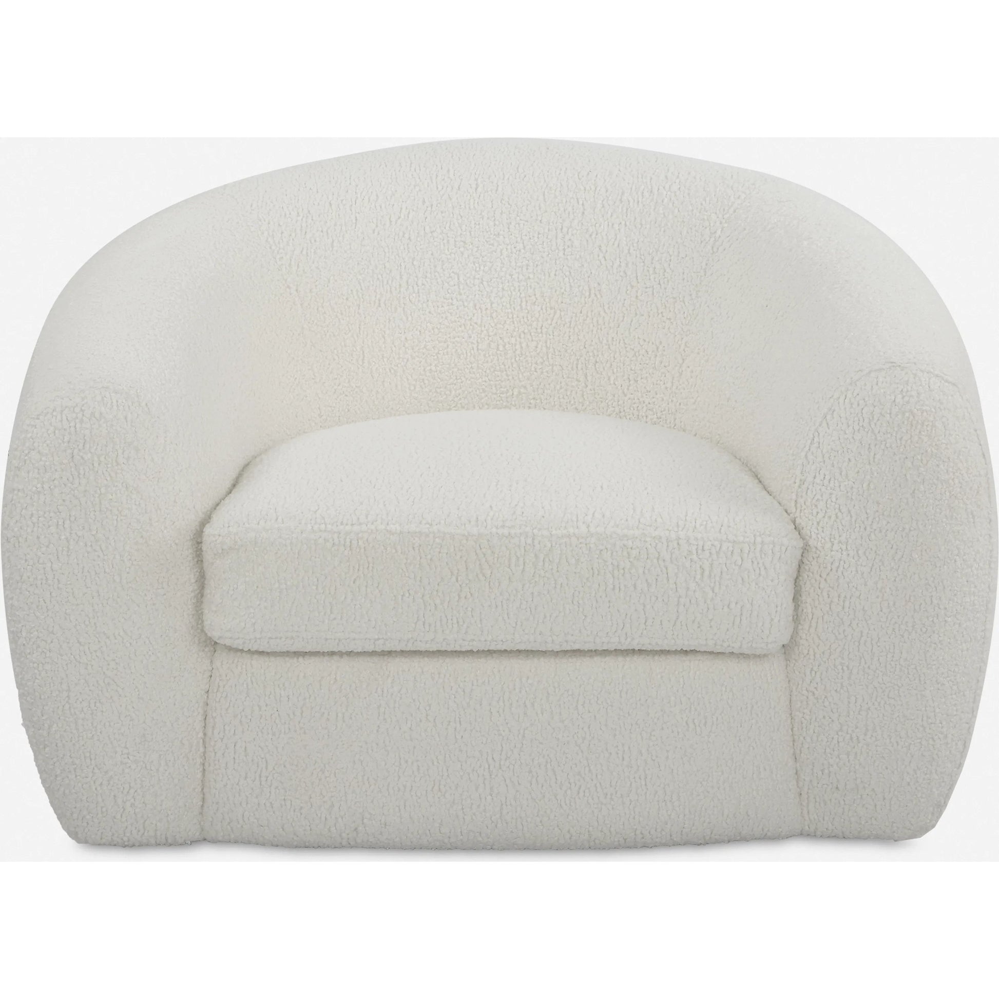 Capra Swivel Chair by Uttermost in multi. Made from fabric, foam, plywood, stainless steel in a modern style.