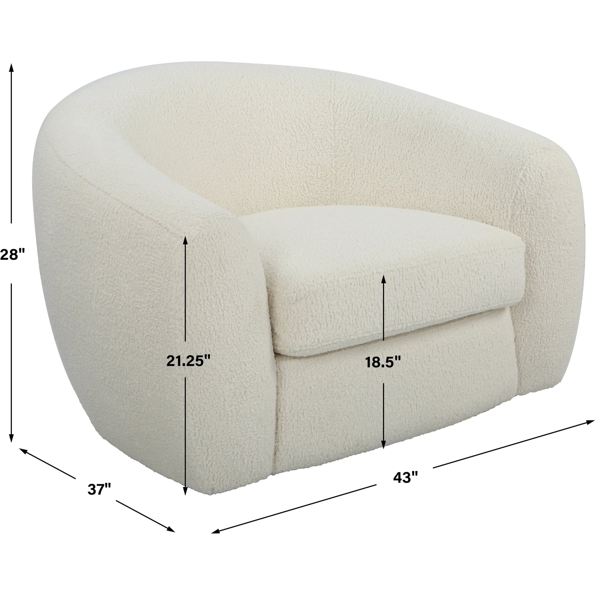 Capra Swivel Chair by Uttermost in multi. Made from fabric, foam, plywood, stainless steel in a modern style.