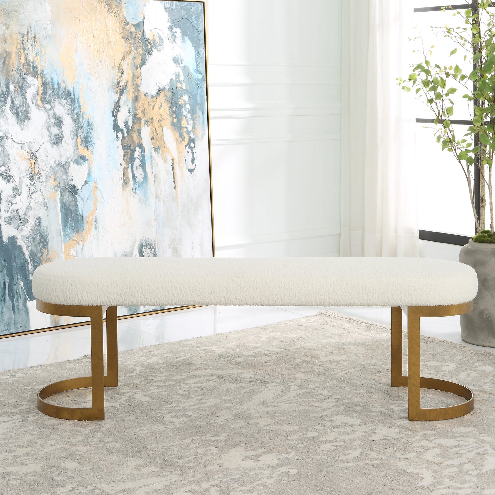 Infinity Bench by Uttermost. Made from unique in a modern style.
