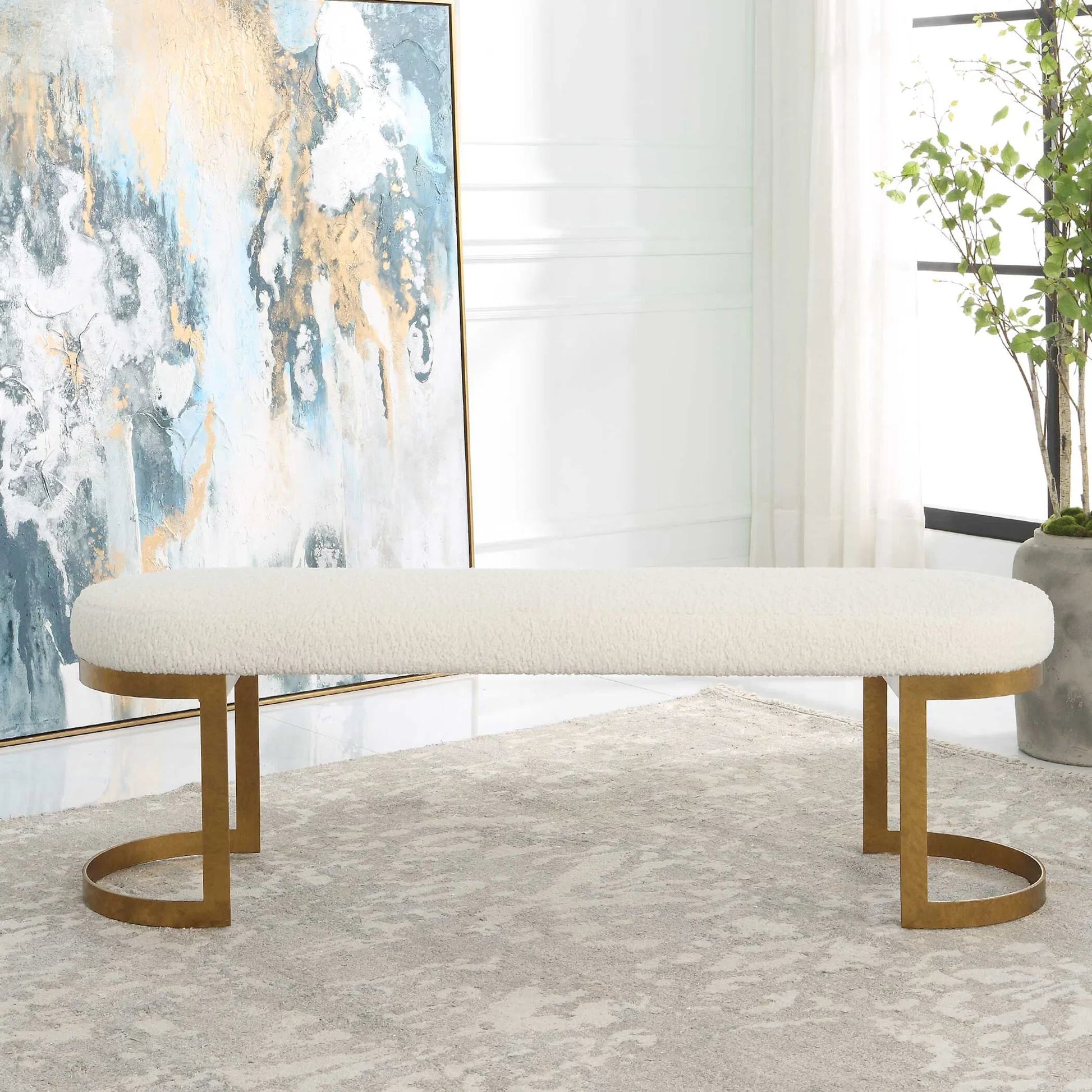 Infinity Bench by Uttermost. Made from unique in a modern style.