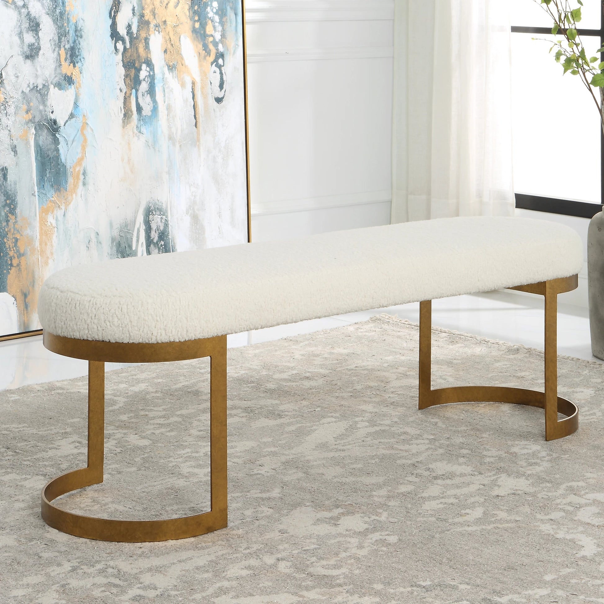 Infinity Bench by Uttermost. Made from unique in a modern style.