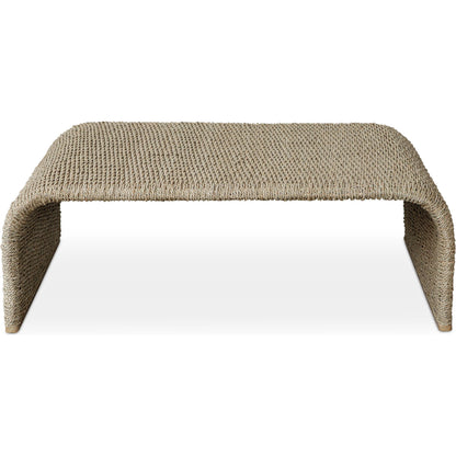 Calabria Coffee Table by Uttermost in woven seagrass. Made from woven seagrass, mango wood, metal in a coastal style.