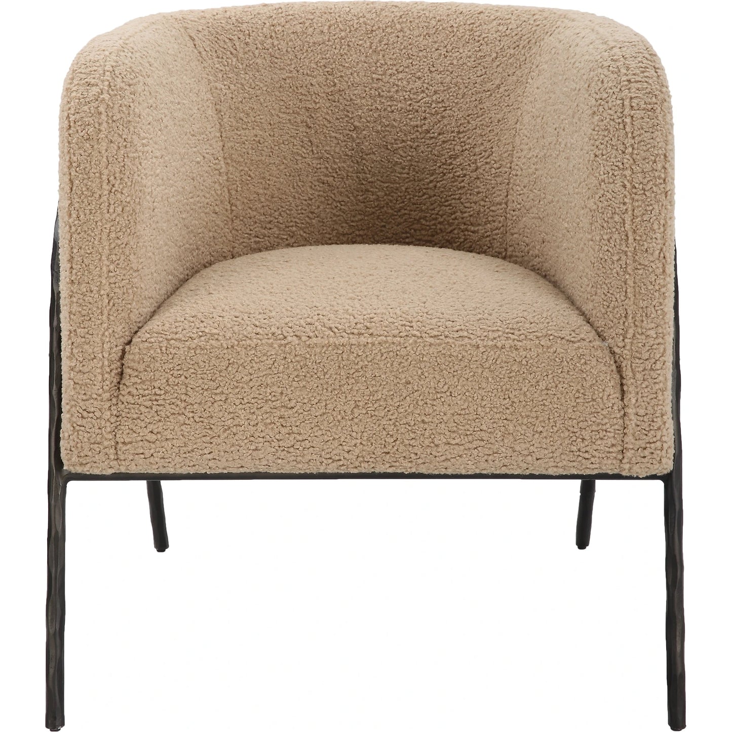002 SI-1981326 | Primary Silo | Jacobsen Shearling Accent Chair by Uttermost. Made from fabric, foam, plywood, iron in a modern style.