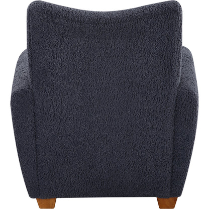 Teddy Accent Chair by Uttermost in walnut. Made from rubber wood, plywood, fabric, foam in a modern style.