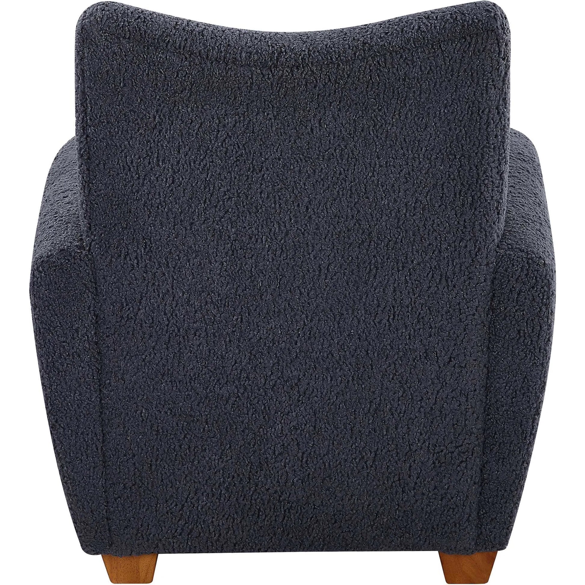 Teddy Accent Chair by Uttermost in walnut. Made from rubber wood, plywood, fabric, foam in a modern style.