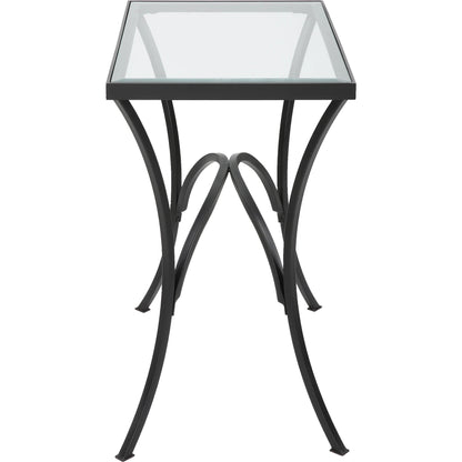 Alayna End Table by Uttermost. Made from metal, tempered glass in a modern style.