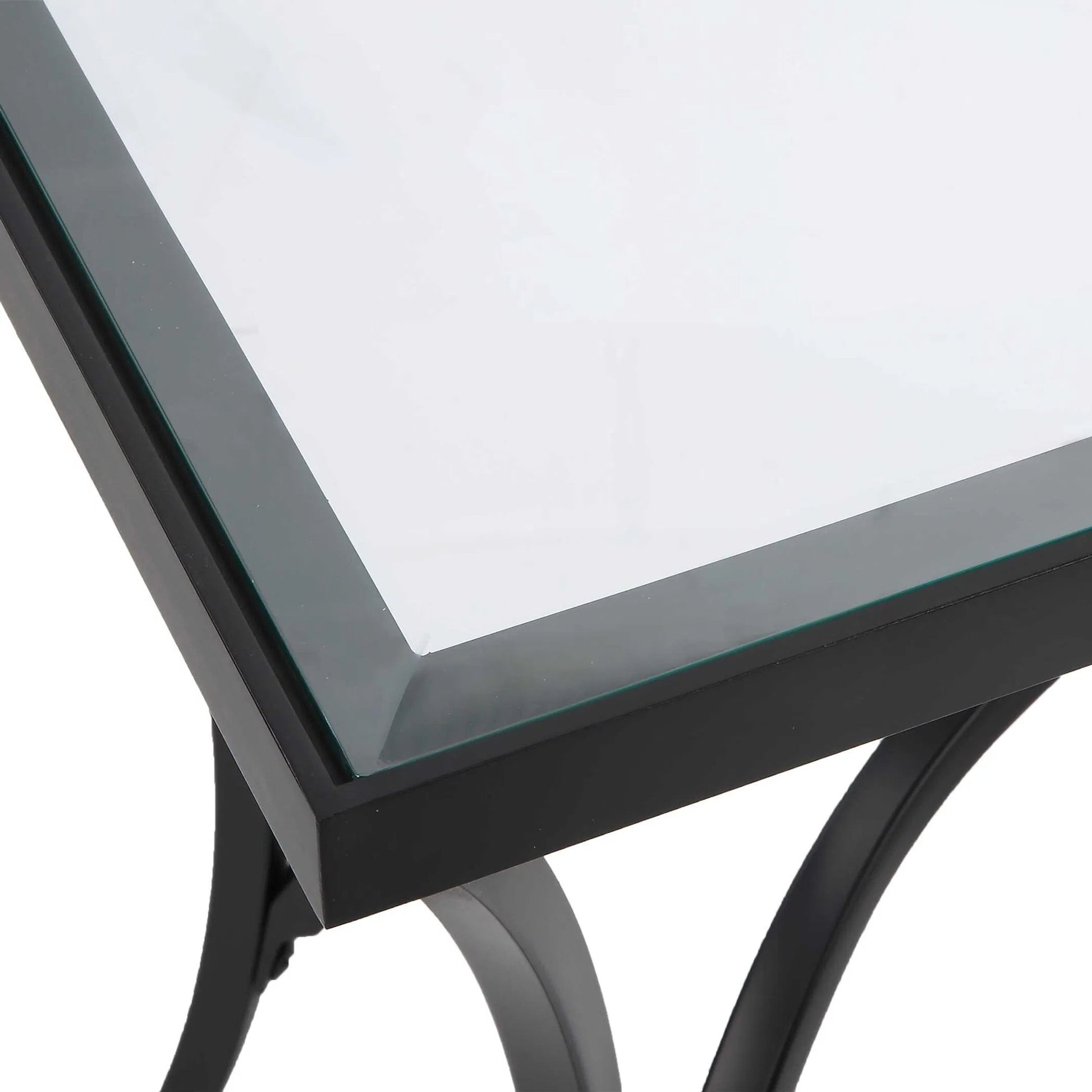 Alayna End Table by Uttermost. Made from metal, tempered glass in a modern style.