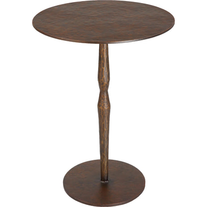 Industria Accent Table by Uttermost in bronze. Made from iron in a modern style.