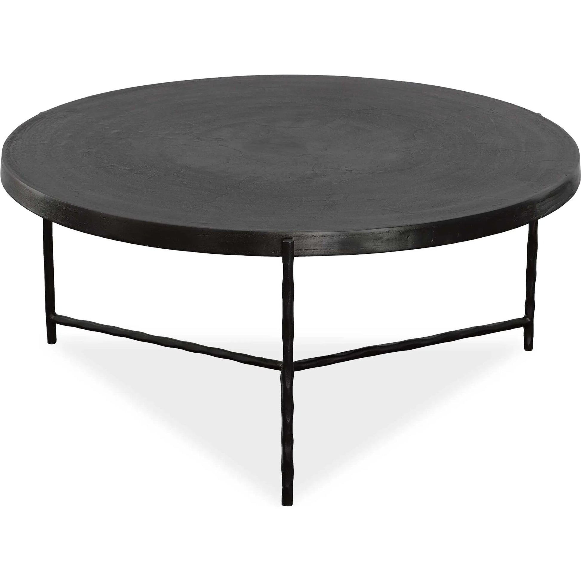 Trellick Coffee Table by Uttermost in black. Made from aluminum, iron in a modern style.