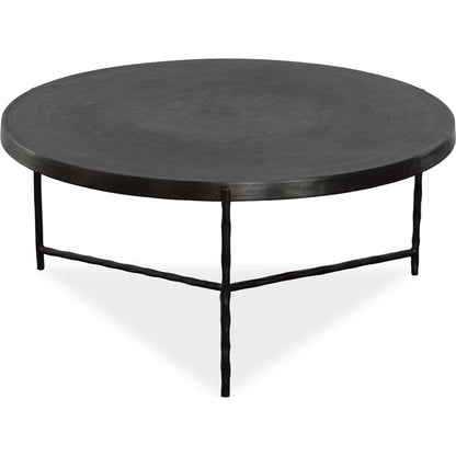 Trellick Coffee Table by Uttermost in black. Made from aluminum, iron in a modern style.