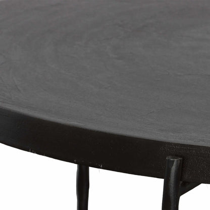 Trellick Coffee Table by Uttermost in black. Made from aluminum, iron in a modern style.
