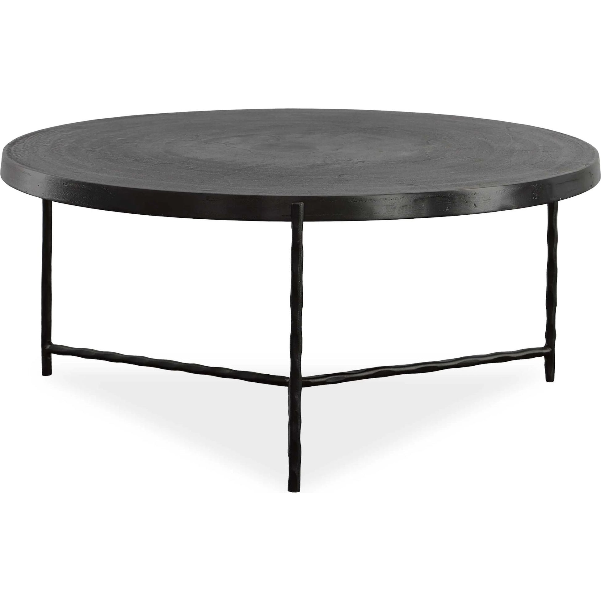 Trellick Coffee Table by Uttermost in black. Made from aluminum, iron in a modern style.