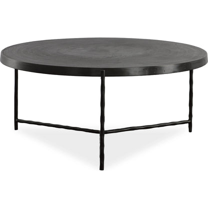 Trellick Coffee Table by Uttermost in black. Made from aluminum, iron in a modern style.