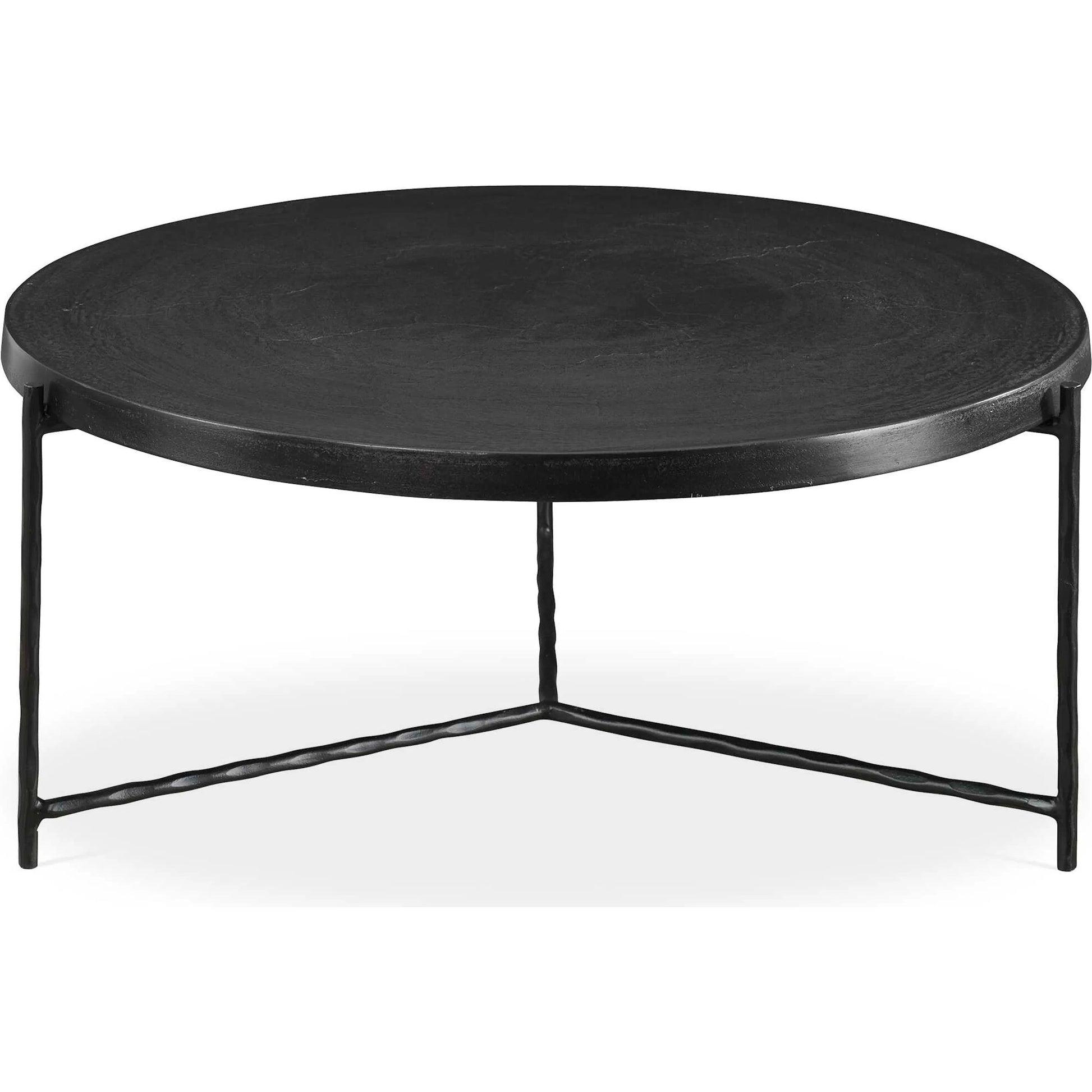 Trellick Coffee Table by Uttermost in black. Made from aluminum, iron in a modern style.